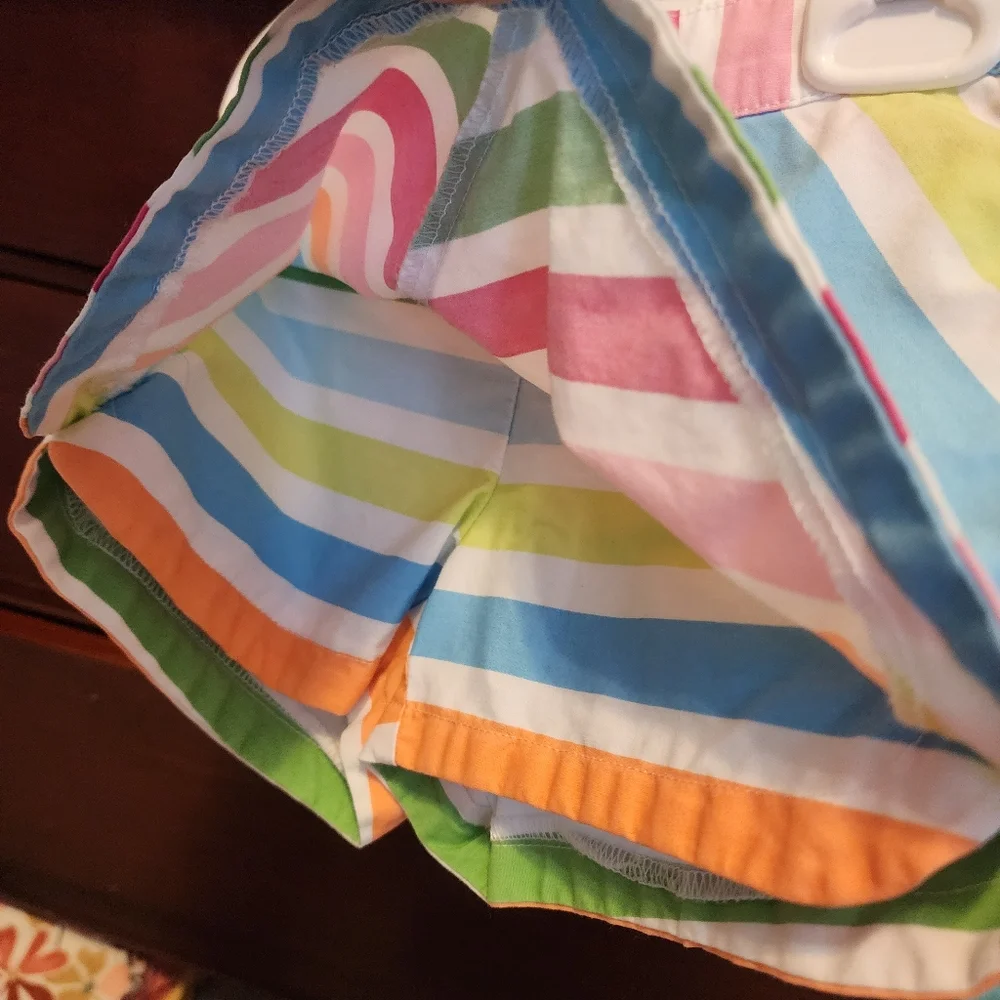 Sz 18-24 Months Ralph Lauren Blue Polo & Gymboree Striped Skort Outfit